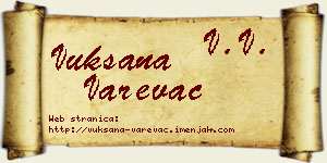 Vuksana Varevac vizit kartica